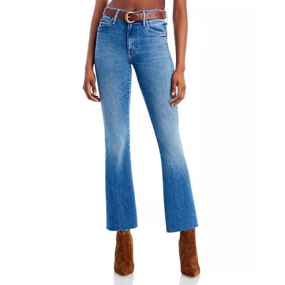 MOTHER The Weekender Fray High Rise Flare Jeans Size 27 A Groovy Kind of Love - Picture 1 of 17